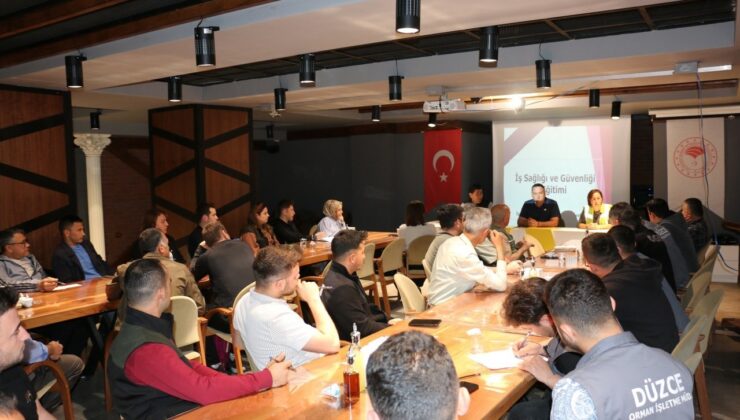 Orman işletme personeline iş sağlığı ve güvenliği eğitimi
